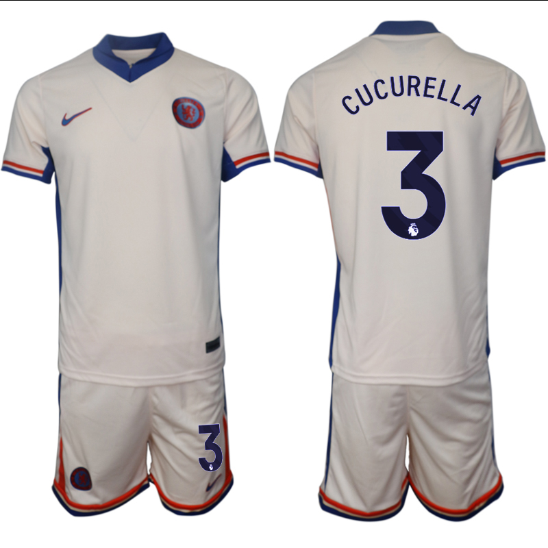 Men 2024-2025 Club Chelsea away Cream #3 Soccer Jersey